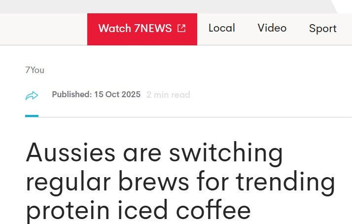 When 𝟳𝗡𝗘𝗪𝗦 covers your PROTEIN COFFEE category — you're not early anymore. You're right on time.